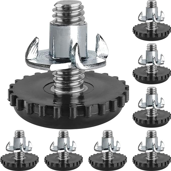 Stainless Steel Patio Furniture Leveling Feet 1/4-20 Screw in Threaded Outdoor Furniture Levelers... | Amazon (US)