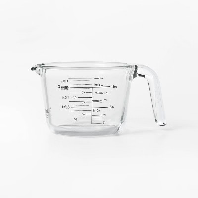 2 Cup Glass Measuring Cup Clear - Figmint™: Borosilicate, Microwave & Dishwasher Safe, 16oz Cap... | Target