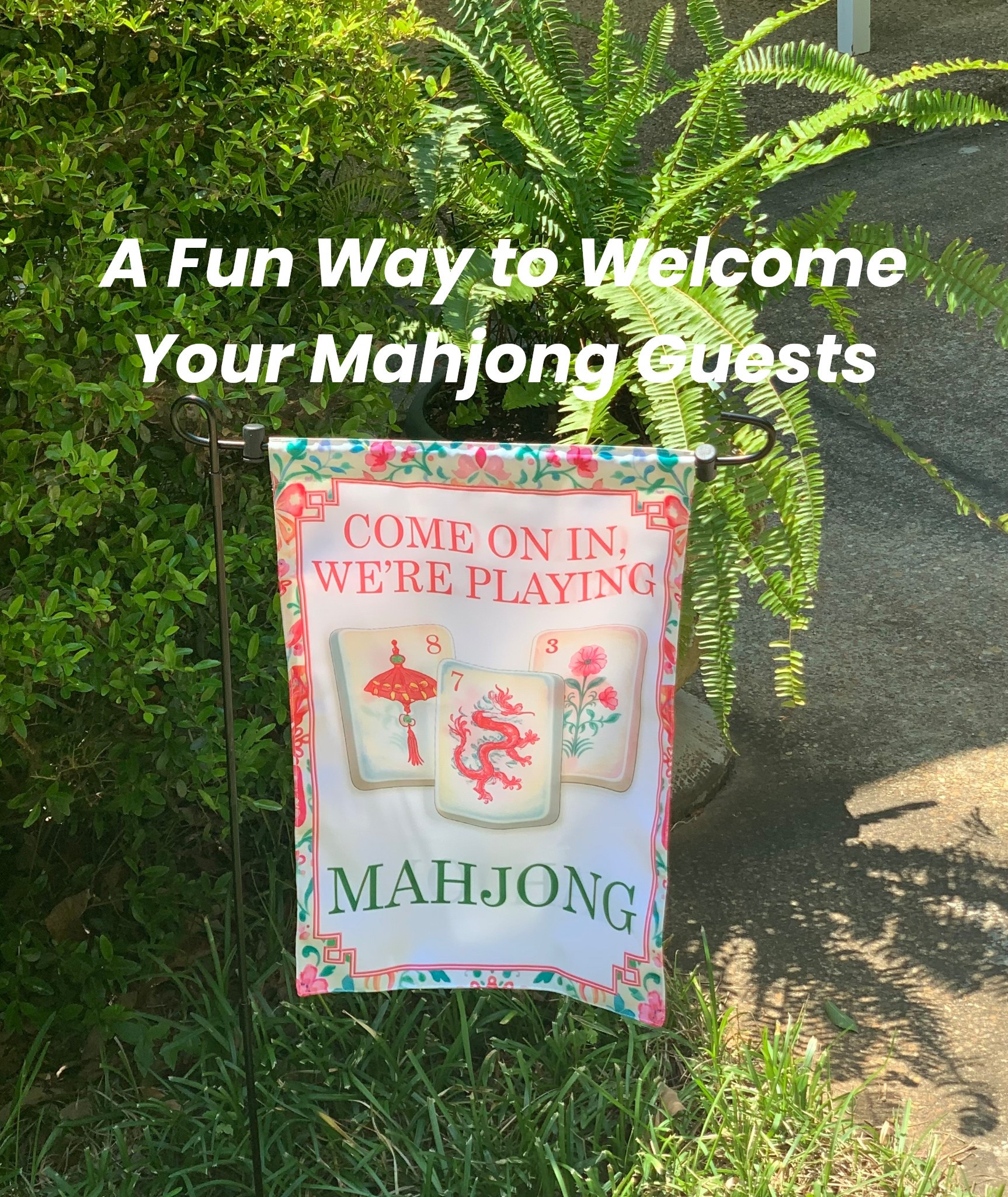 I love this colorful flag for welcoming my Mahjong friends for an afternoon of fun and laughter 🀄️

These make great gifts 🎁 for Mother’s Day, birthdays, etc.  Some of these are on sale now!! 🛍️🛍️🛍️ 

Etsy offers this one and other cute ones. Also, I’ve seen some on Amazon.

Follow me for more Inspiration❤️
#ltksalesalert

#LTKdayinmylife #LTKHome #LTKMothersDay