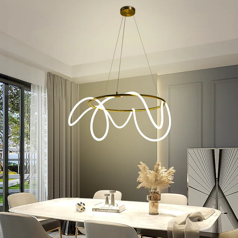 Biridiana Geometric LED Light Chandelier (Warm Light) | Wayfair North America