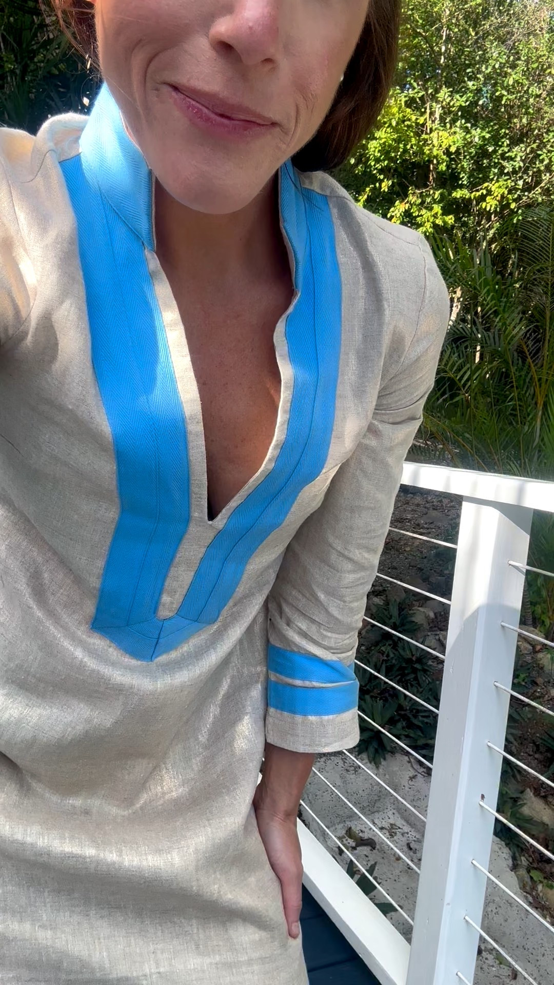 Gold maxi tunic 

#LTKootd