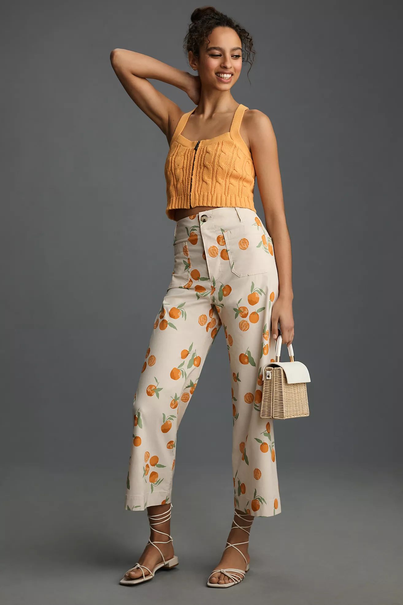 The Dylan Mierzwinski Colette Cropped Wide-Leg Pants by Maeve | Anthropologie (US)