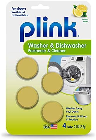 Plink-9024 Summit Brands Washer and Dishwasher Freshener Cleaner, 4 Tabs, 4-Count, Yellow, 4 Piec... | Amazon (US)