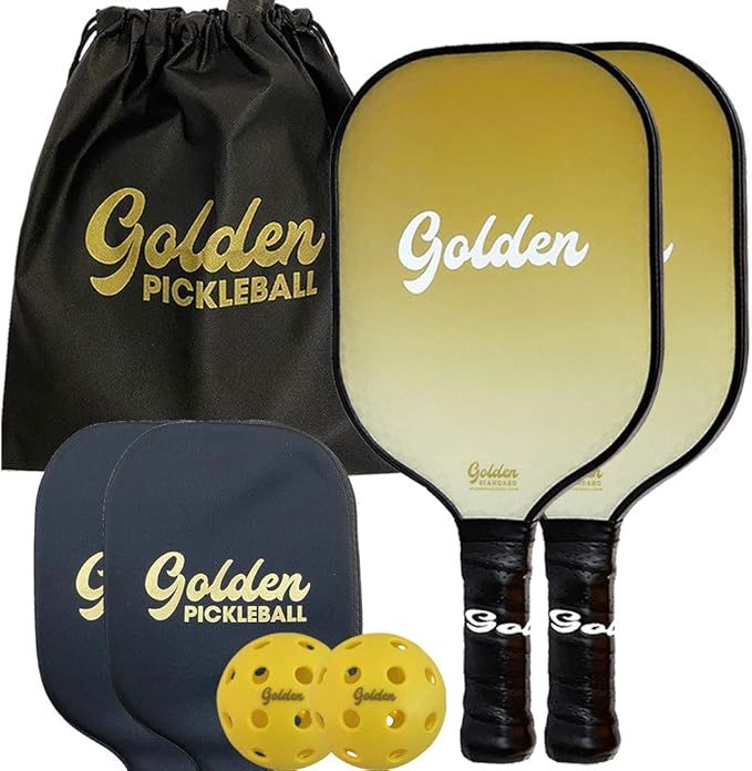 Golden Standard Pickleball Paddle Set of 2, Lightweight Honeycomb Paddles, 2 Racquets Including B... | Amazon (US)