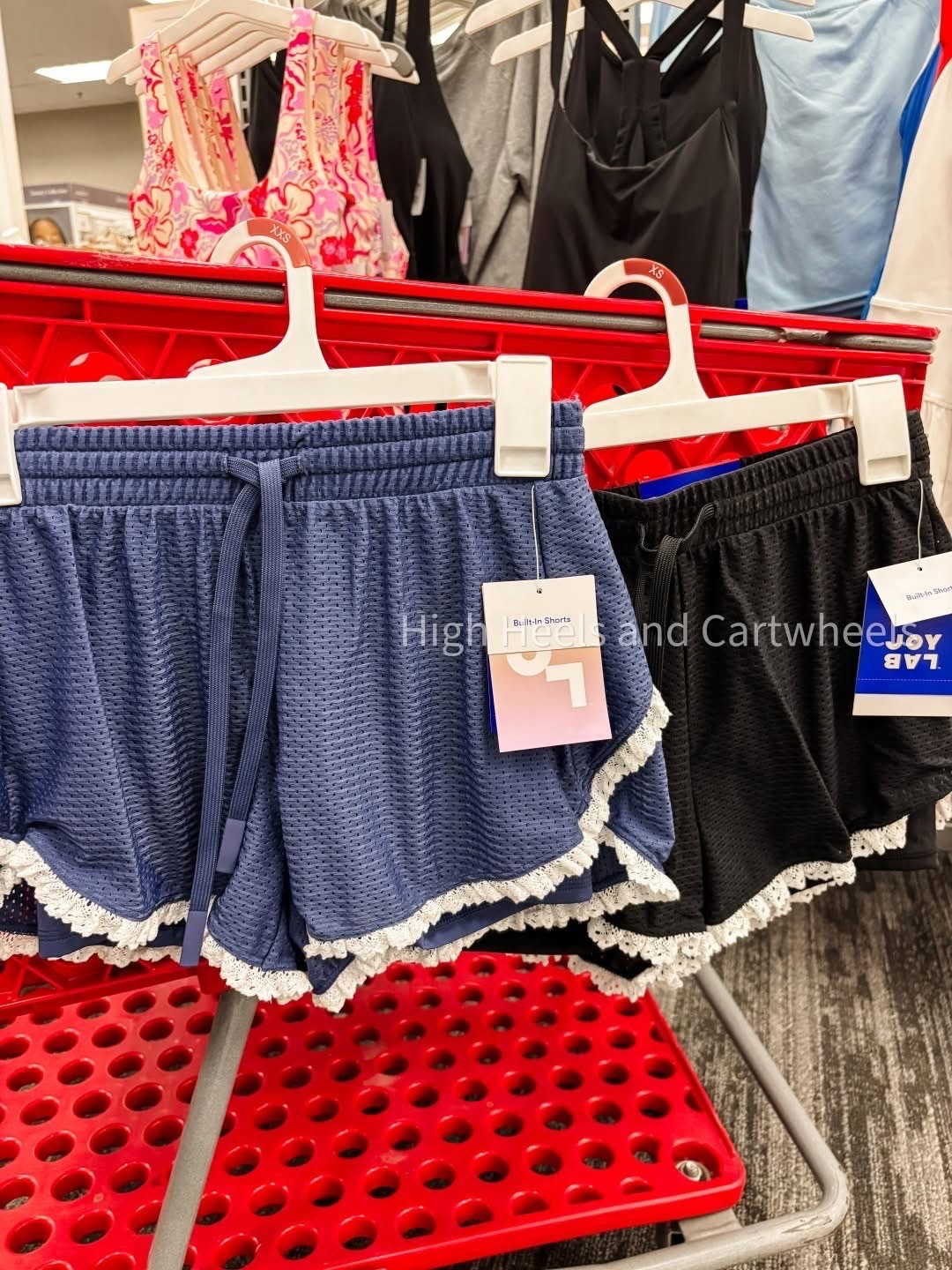 CUTE new shorts with the prettiest ruffle details. Love that these are a dressier take on a traditional activewear