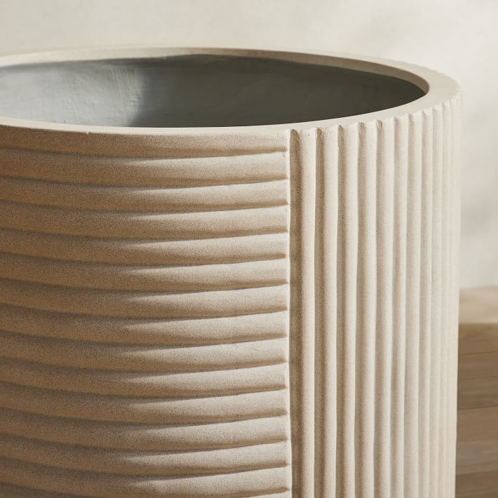 Cecilia Ficonstone Indoor/Outdoor Planters | West Elm (US)