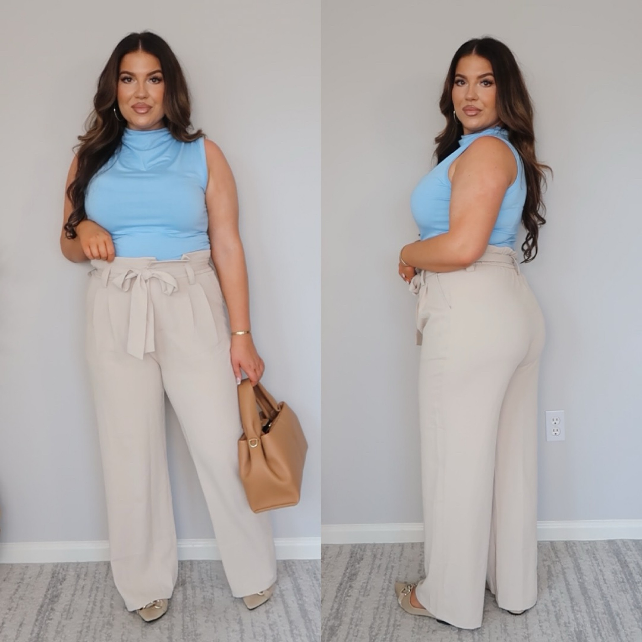 Summer Work Attire Inspo! Wearing a L in both the top and pants (I’m 5’5” and they’re a great length). Also linked undergarments & accessories! 🩵

#LTKWorkwear #LTKFindsUnder50 #LTKMidsize