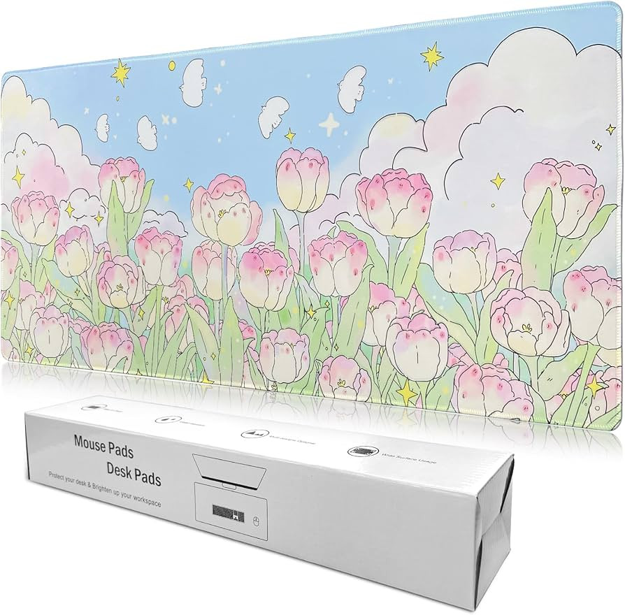 Extended Large Gaming Mouse Pads Mat 35.4"x15.7"x0.12"(3mm Thick), Oversized Office Desk Mat with... | Amazon (US)