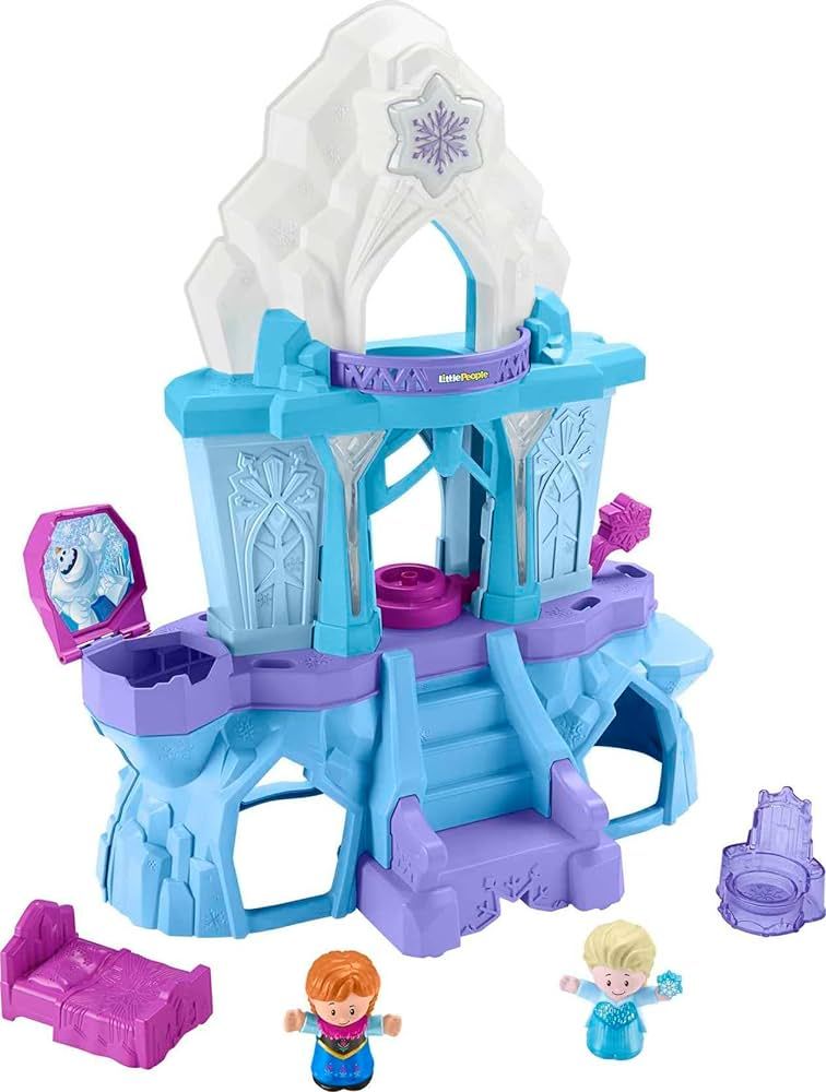 Disney Frozen Toy, Little People Playset with Anna and Elsa Toys Lights and Music for Toddlers, E... | Amazon (US)