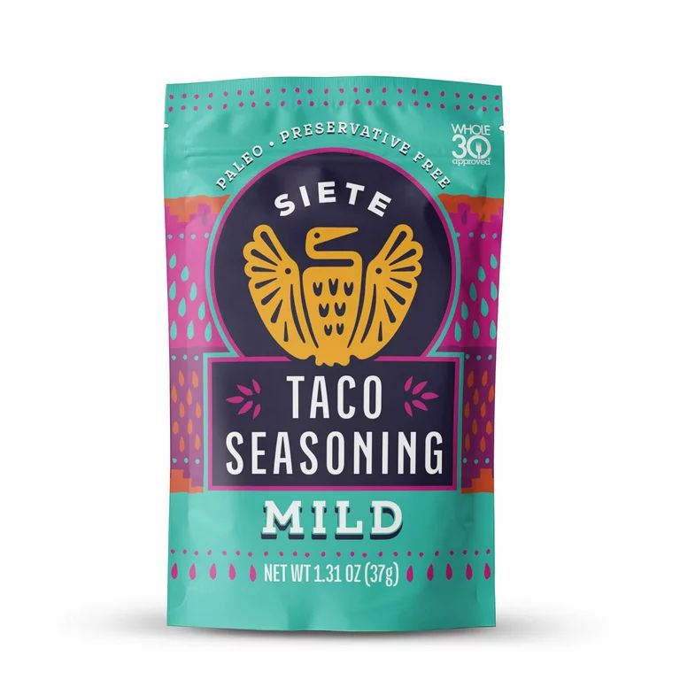 Siete Family Foods Mild Taco Seasoning Mixed Spice Packet, 1.31 oz. | Walmart (US)