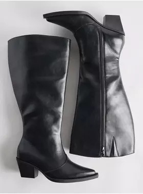 Snip Toe Heeled Boot (WW) | Torrid (US & Canada)