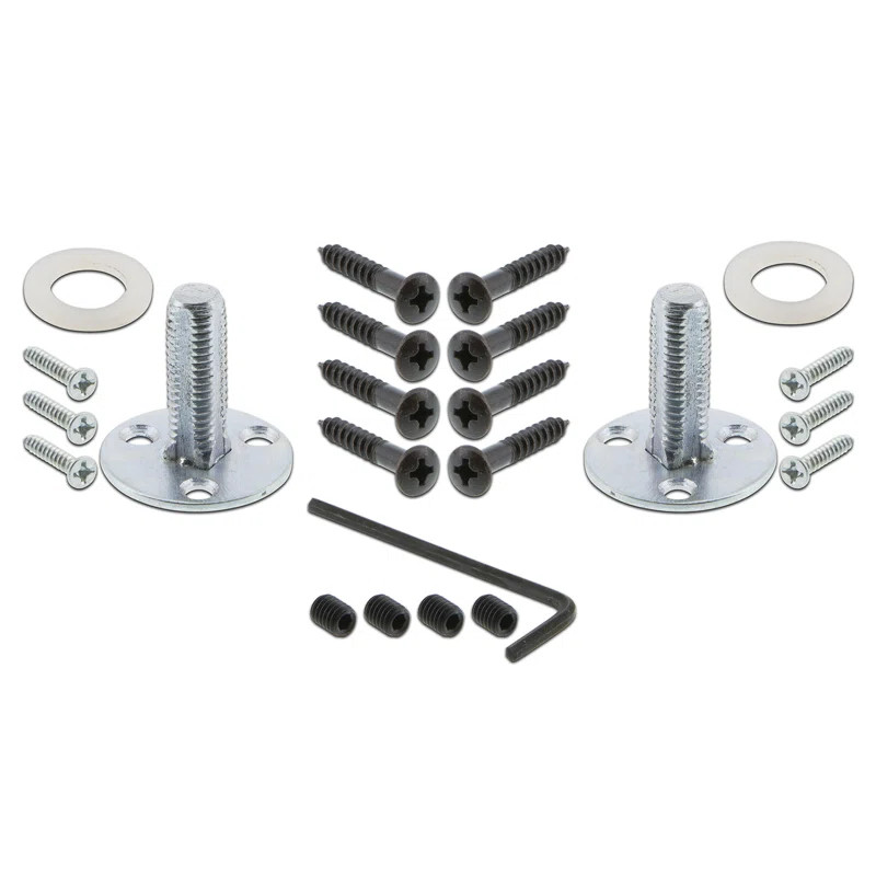 Crystal Oval Double Dummy Door Knob with New York Long Plate | Wayfair North America