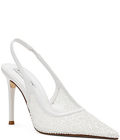 Steve Madden Reyes Pearl Embellished Slingback Pumps - 6.5 | Dillard's