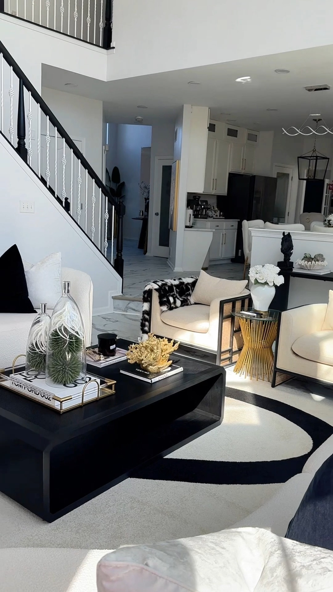 Rugs anchors a space and gives it that elevated and finished look and a touch of black adds that depth 👌
 Tap below to shop! Follow me @omabelle for more Fashion, Home & everything inbetween. Glad to have you here!!! 💕😊🙏

Home | Home decor |Entryway decor | Entryway table | console table | Buffet table | Accent table
Pottery barn | Amazon home
Restoration hardware look for less |Luxe for less | Entryway ideas | Foyer table | Foyer decor | Sofa table | Black sofa table | Black console | Black accent table
| Black wooden table |Living room decor | Rugs | Area rug | Neutral rug | Living room family room rug | Sofa sectional | Washable cleanable sofa | Family friendly sofa furniture | Stain resistant fabric sofa | Cloud sofa | Family kid toddler | pet friendly sofa | Coffee table | Livingroom | Home decor | bedding | bedroom | fall decor |  fall porch | dresser | rug | kitchen | dispenser | cutlery set | knives 


#LTKSeasonal #LTKU #LTKHome