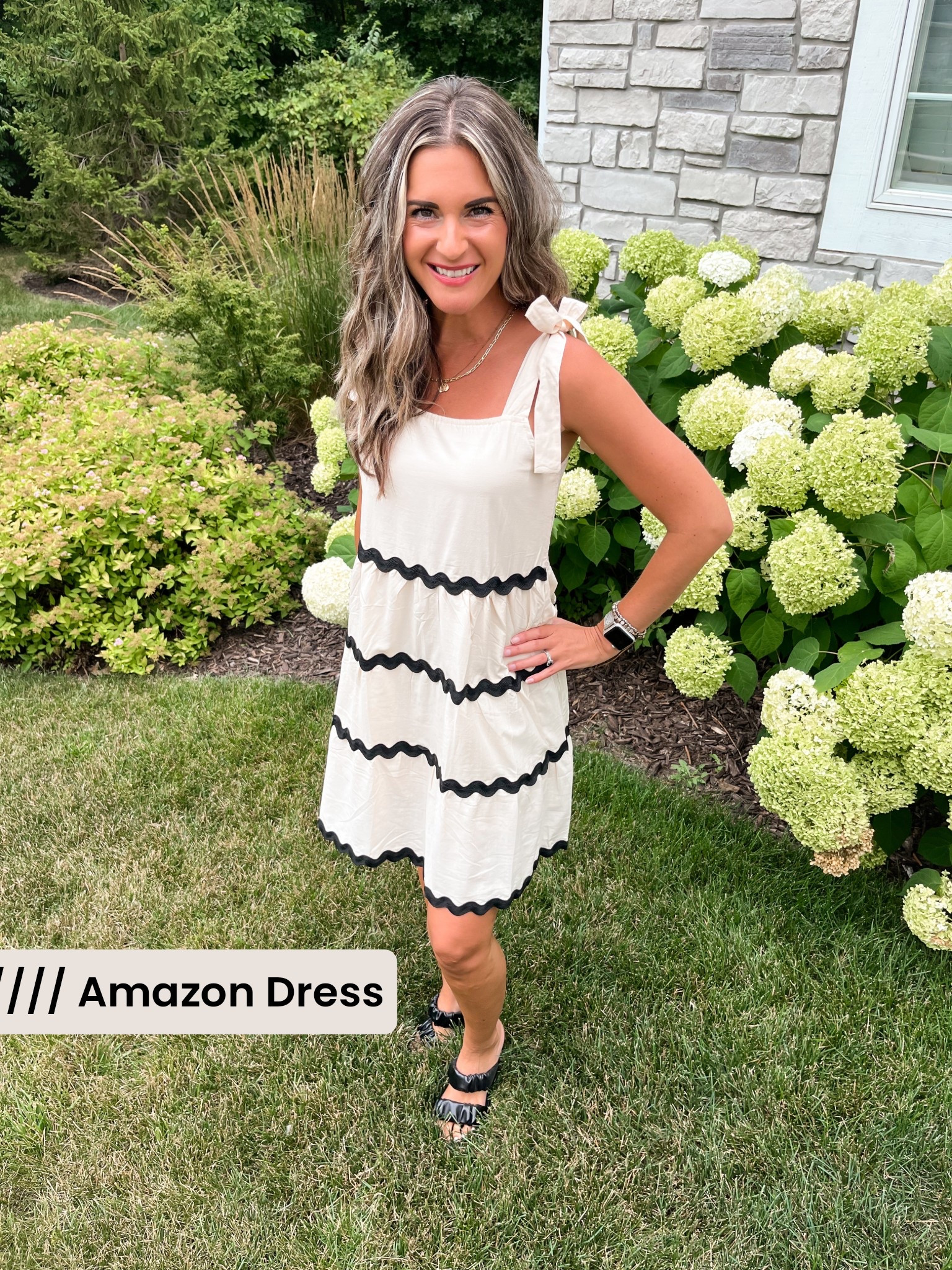 This is a perfect summer dress and would be great as a vacation outfit! 🖤 I love how light and flows this dress is (lined). The bow sleeve detail is extra fun! 

Comes in many colors | wearing a small 

Amazon dress, vacation outfit, vacation dress, summer dress, black and white dress, bow, affordable dress, wedding guest dress, short dress, classy dress, amazon outfit

#LTKFindsUnder50 #LTKSaleAlert