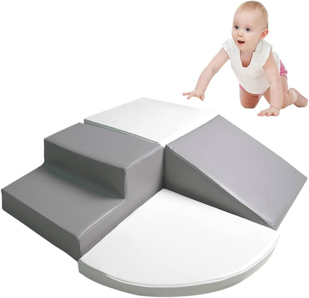 Wonder Space Tiny Climb and Crawl Soft Foam Play Set, Indoor Room Preschool Corner Baby Stage Sli... | Amazon (US)
