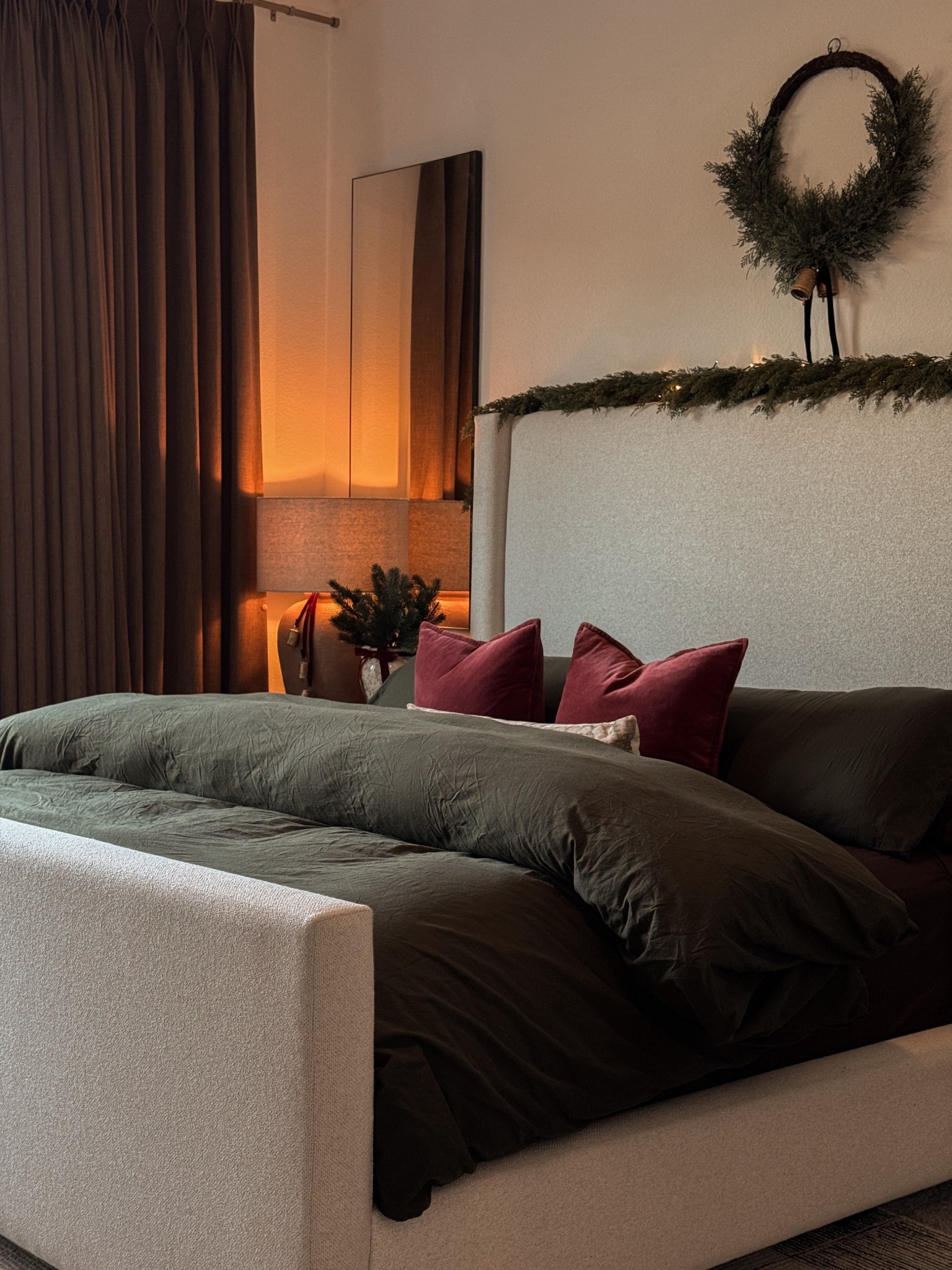 Simple + cozy holiday bedroom refresh! Get your bedroom holiday ready! Wayfair has deals & ships fast, so you’re set before the holidays! 

@wayfair #ad #Wayfair #WayfairPartner

Bedding, Christmas bedding, moody bedroom, holiday bedding, throw pillows, garland, rug, affordable, Wayfair finds 

#LTKHoliday #LTKGiftGuide #LTKHome