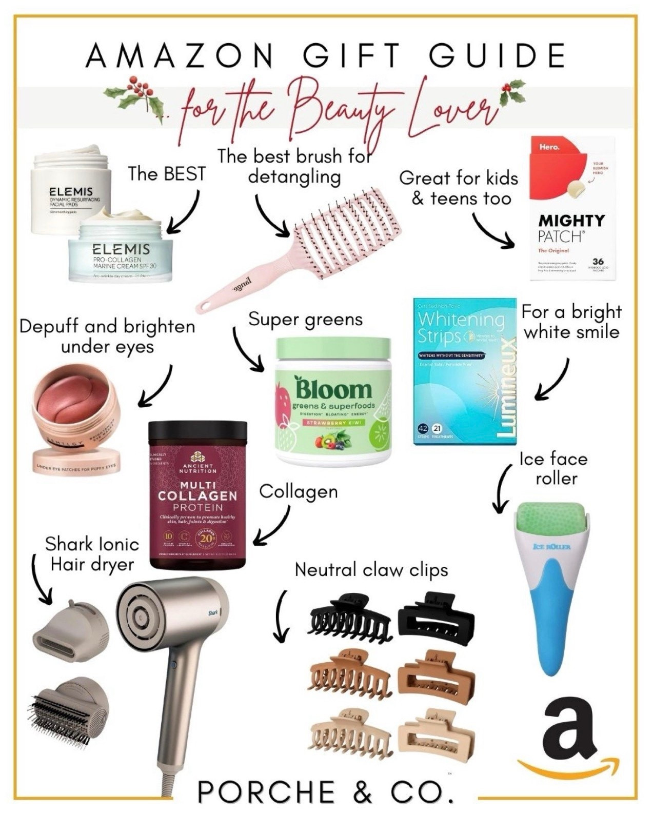 For the beauty lover who wants all things self-care ✨🎁 This Amazon Gift Guide is packed with viral favorites, everyday essentials, and glow-boosting must-haves she’ll obsess over.
From brightening skincare to superfood supplements, hair tools, and the best detangling brush ever… these picks make the perfect holiday gifts. 💖✨

💄 WHAT’S INCLUDED:
• Elemis cleansing pads & Pro-Collagen cream
• Detangling brush
• Mighty Patch pimple patches
• Under-eye brightening balm
• Bloom super greens
• Collagen powder
• Lumineux whitening strips
• Shark ionic hair dryer
• Neutral claw clips
• Ice face roller

#AmazonGiftGuide #BeautyGiftGuide #BeautyLover #ElemisSkincare #ProCollagenCream #DetanglingBrush #MightyPatch #UnderEyeBalm #BloomGreens #CollagenPowder #WhiteningStrips #SharkHairDryer #ClawClips #IceRoller #AmazonFinds #HolidayGiftGuide #LTKHoliday #LTKGiftGuide #PorcheAndCo


#LTKHoliday #LTKGiftGuide #LTKBeauty