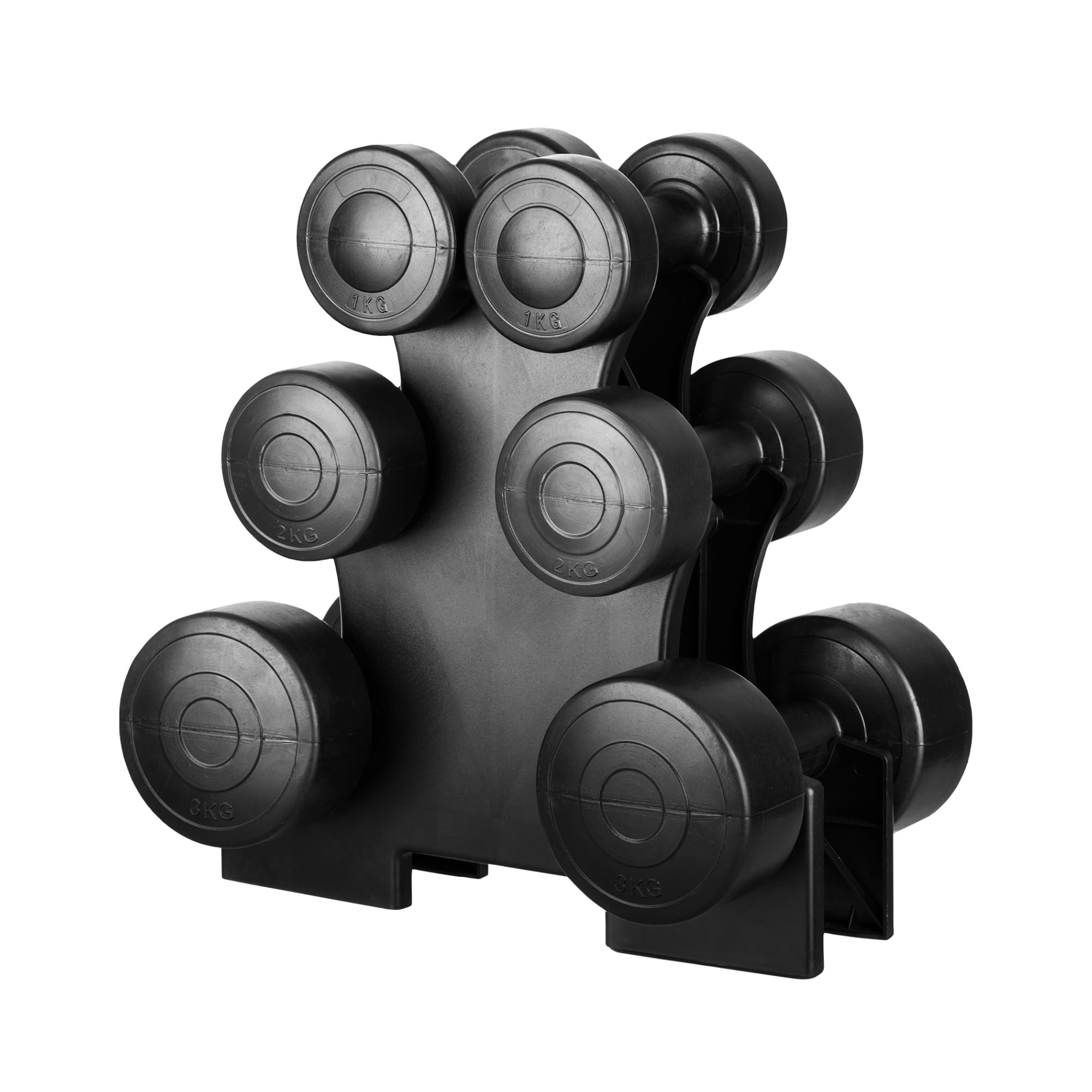 Straame Dumbbell Set with carry Rack - Hand Weights for Men & Women - 1kg, 2kg, 3kg Tree Set for ... | Amazon (UK)