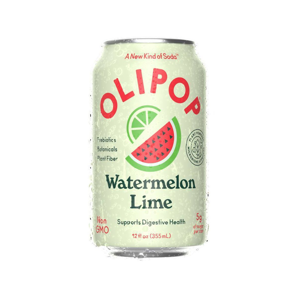 OLIPOP Watermelon Lime Prebiotic Soda -12 fl oz | Target