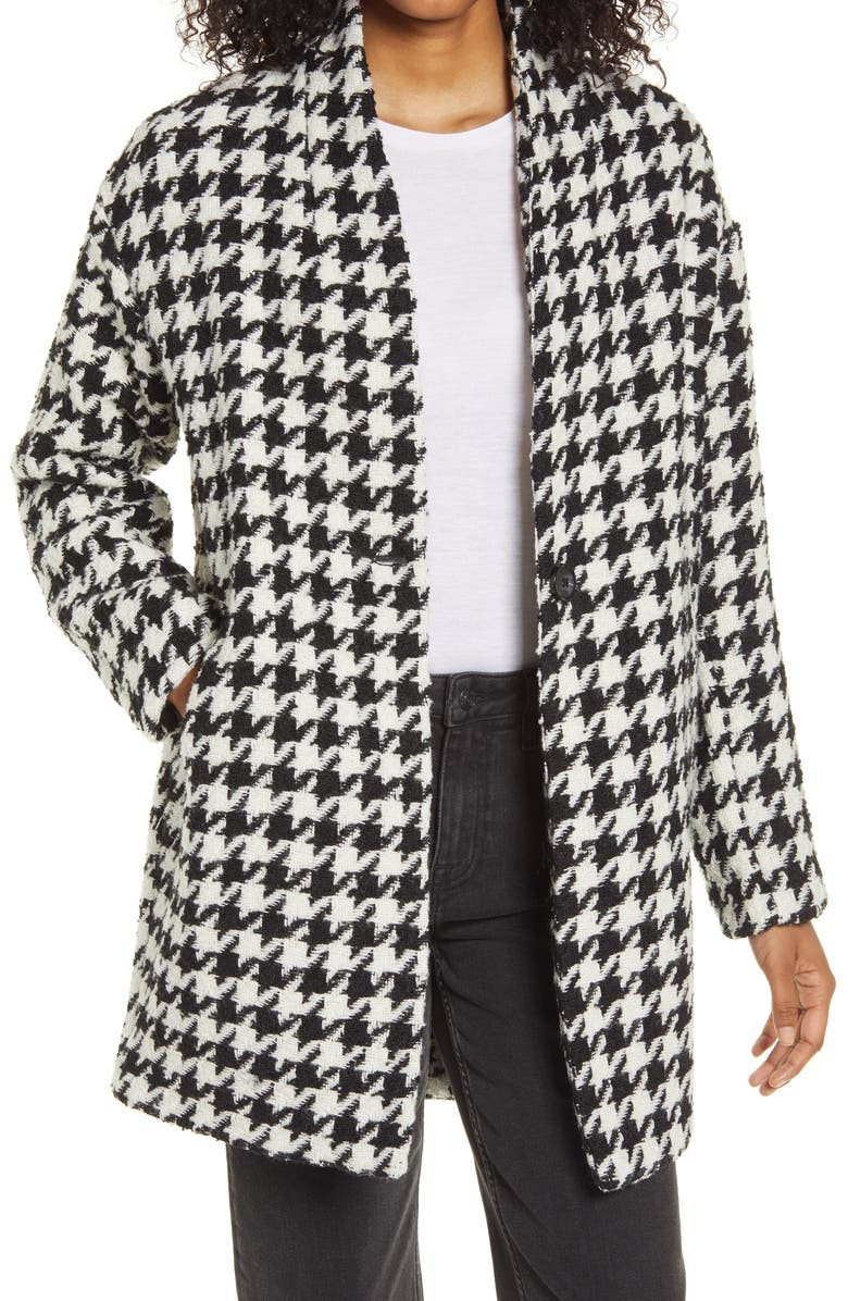 Houndstooth Cocoon CoatBLANKNYC | Nordstrom Rack