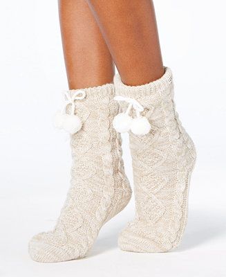UGG Pom Pom Fleece Slipper Socks | Macys (US)