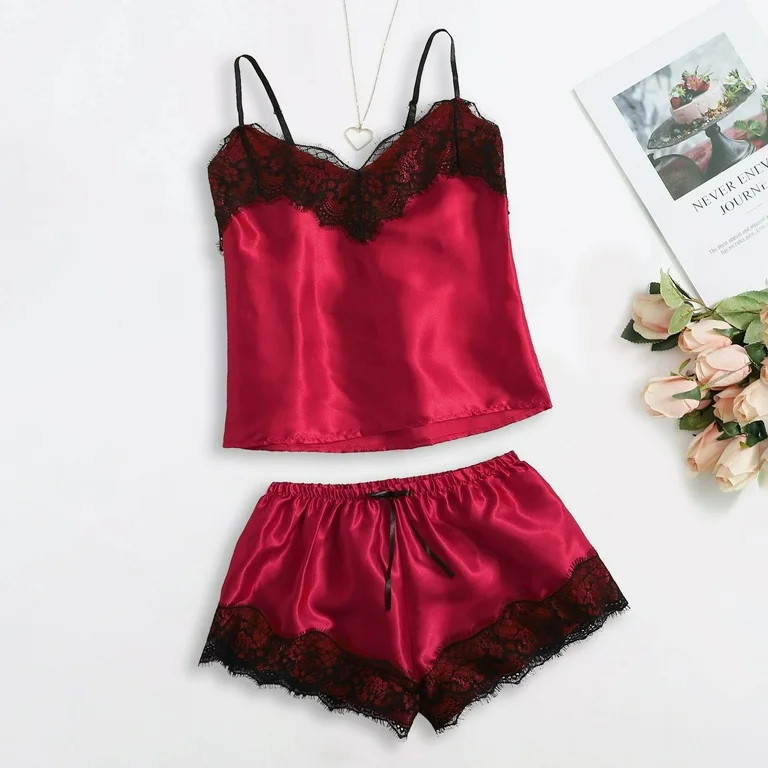 uublik Valentines Lingerie Set for Women Lace Plus Size Babydoll Sexy Naughty Bodysuit | Walmart (US)