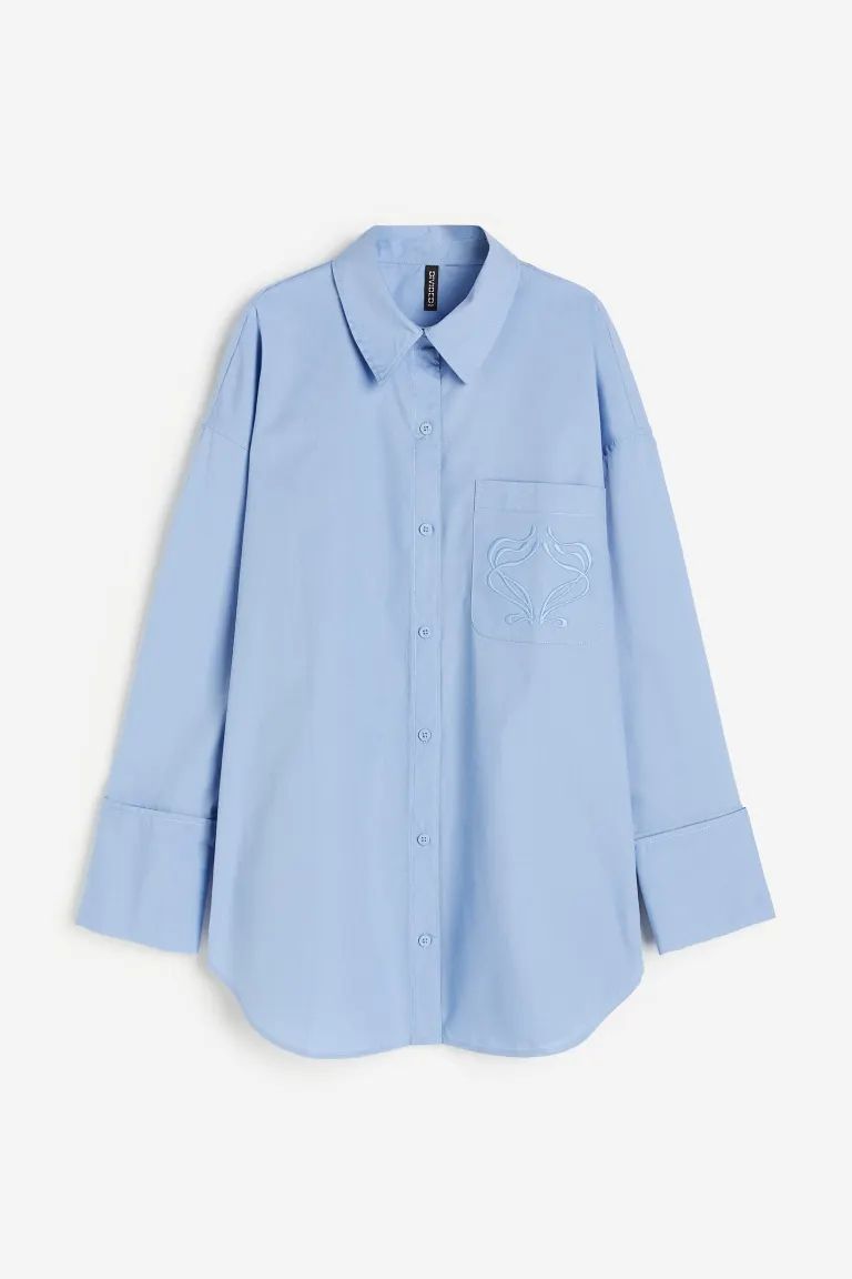 Oversized Shirt with Motif | H&M (US + CA)