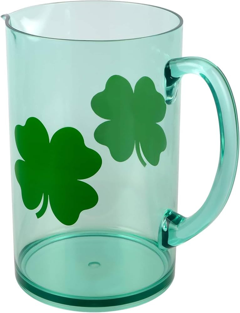 Celebrate It 2.3qt. Shamrock Pitcher, St. Patrick's Day Decor | Amazon (US)