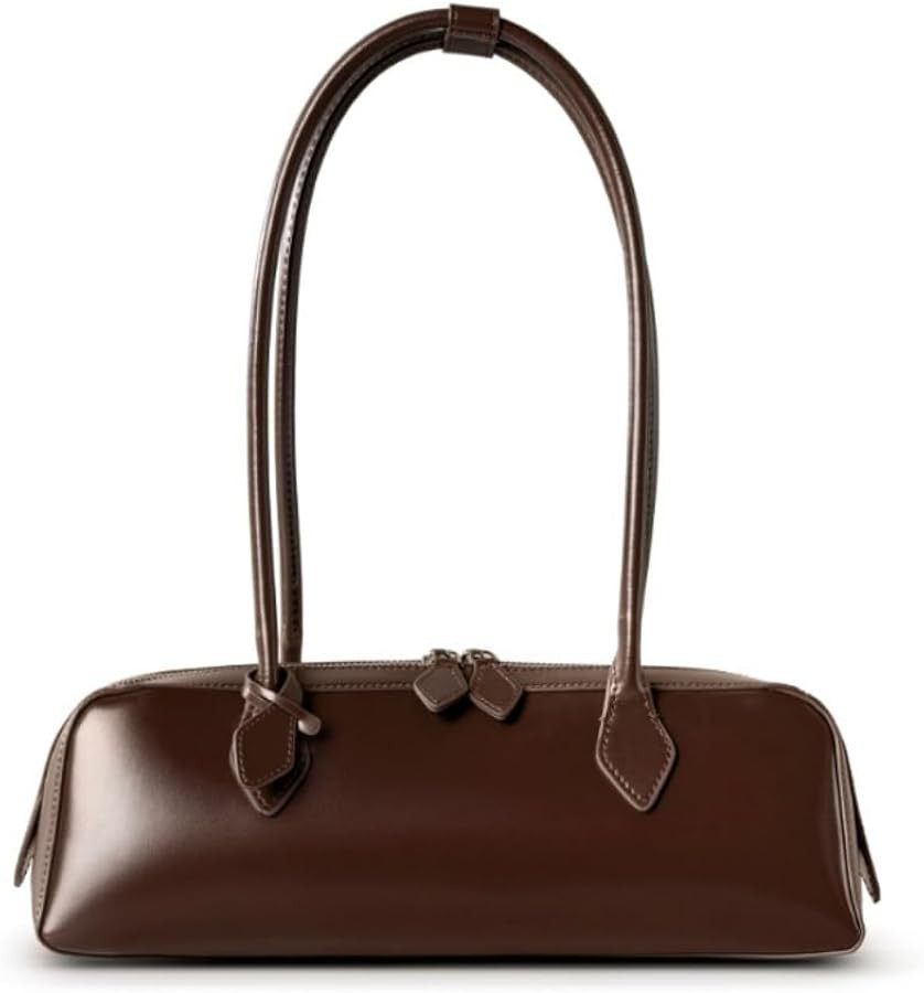 Genuine Leather East West Shoulder Bag for Women (Coffee) | Amazon (UK)