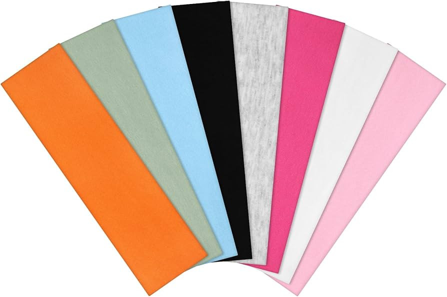 8 Pack Headbands for Women, Sweat Absorbing Headbands Non Slip Cotton Hair Bands Fashion Headband... | Amazon (US)