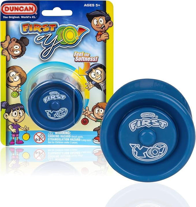 Duncan Toys First Yo! - Best Beginner Yo-Yo for Kids, Responsive Yo Yo, YoYo Toy - Blue/Green | Amazon (US)