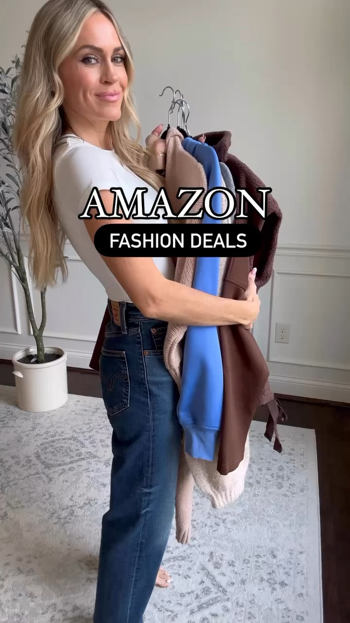 Amazon fashion deals plus early Black Friday deals happening now! 

Deals are limited and can end at any time!

Save up to 50% on select Levi’s now - wearing the ribcage bell bottoms and the ribcage straight ankle (size 24)

Faux leather leggings, fleece lined joggers, knee high boots and wireless bra all currently on deal!

@amazon #fallfavorites2024 #amazonholiday #amazonpartner





#LTKStyleTip #LTKOver40 #LTKFindsUnder50