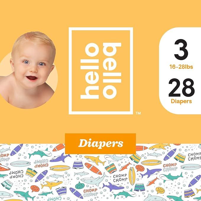Hello Bello Diapers Jumbo Pack - Beach Bums - Size 3 (35ct) (3) | Amazon (US)