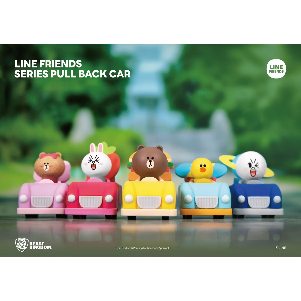 LINE FRIENDS Series Pull back car Set (Mini Egg Attack) | Target