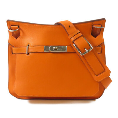 HERMES PHW Jypsiere 28 Shoulder Bag Swift Leather Orange  | eBay | eBay US