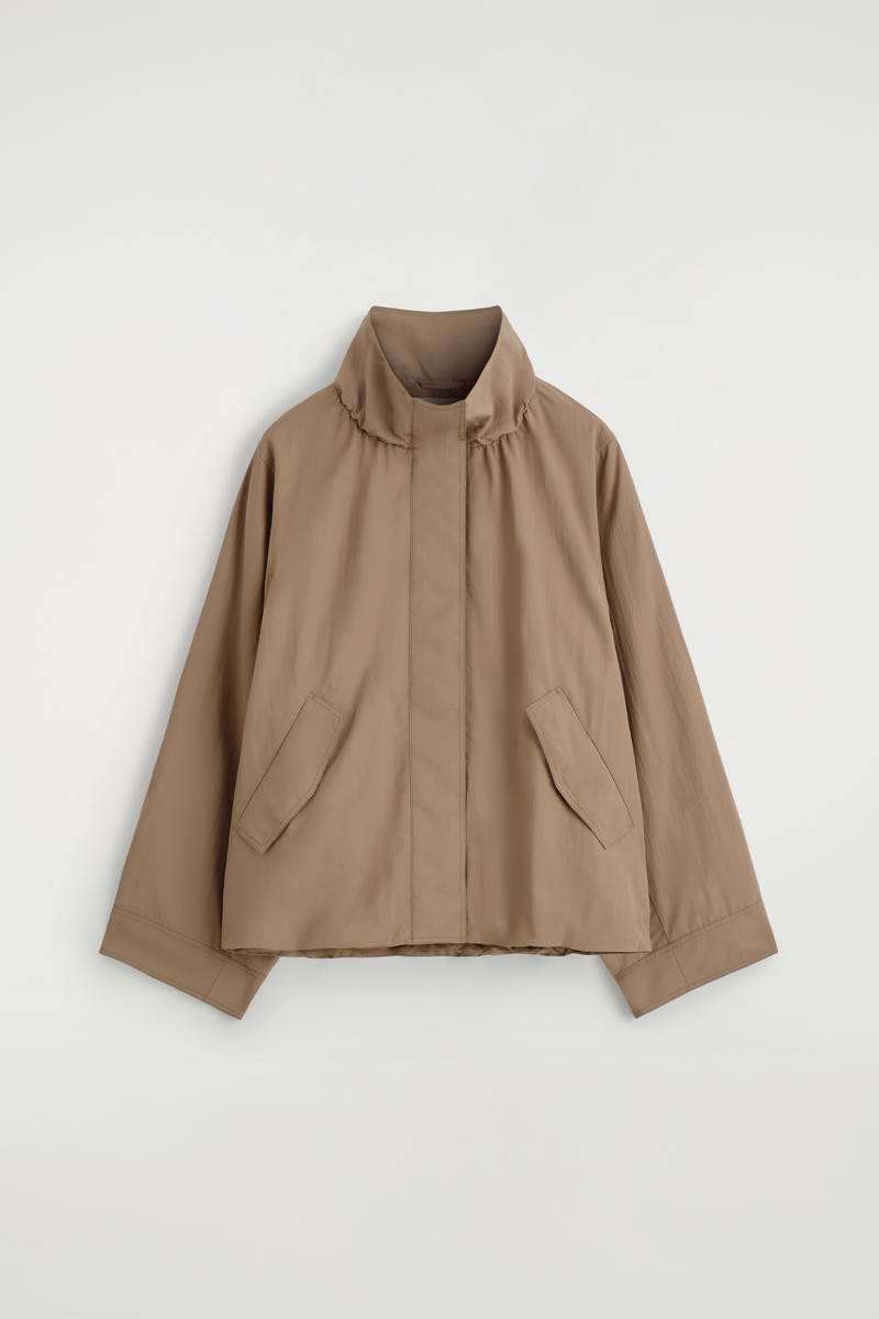 Nylon Funnel-Neck Jacket | COS UK