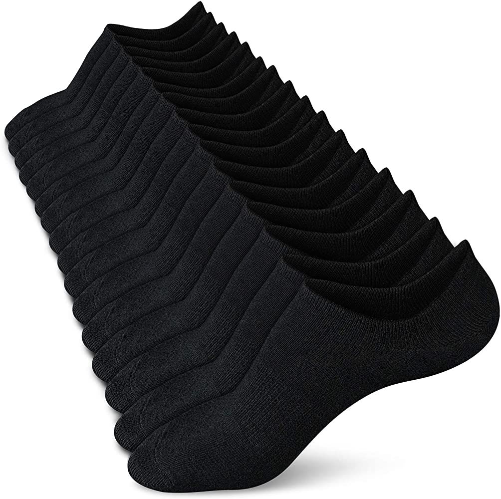 Amazon.com: wernies 8 Pairs Short Socks Women Black No Show Socks Women Low Socks Women Thin Non ... | Amazon (US)
