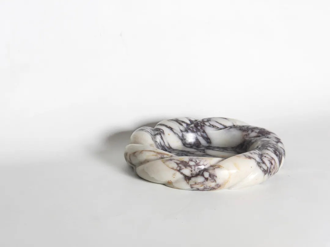 Calacatta Viola Marble Braided Bowl, Handmade Decorative Stone Bowl, Elegant Coffee Table Decor, ... | Etsy (US)