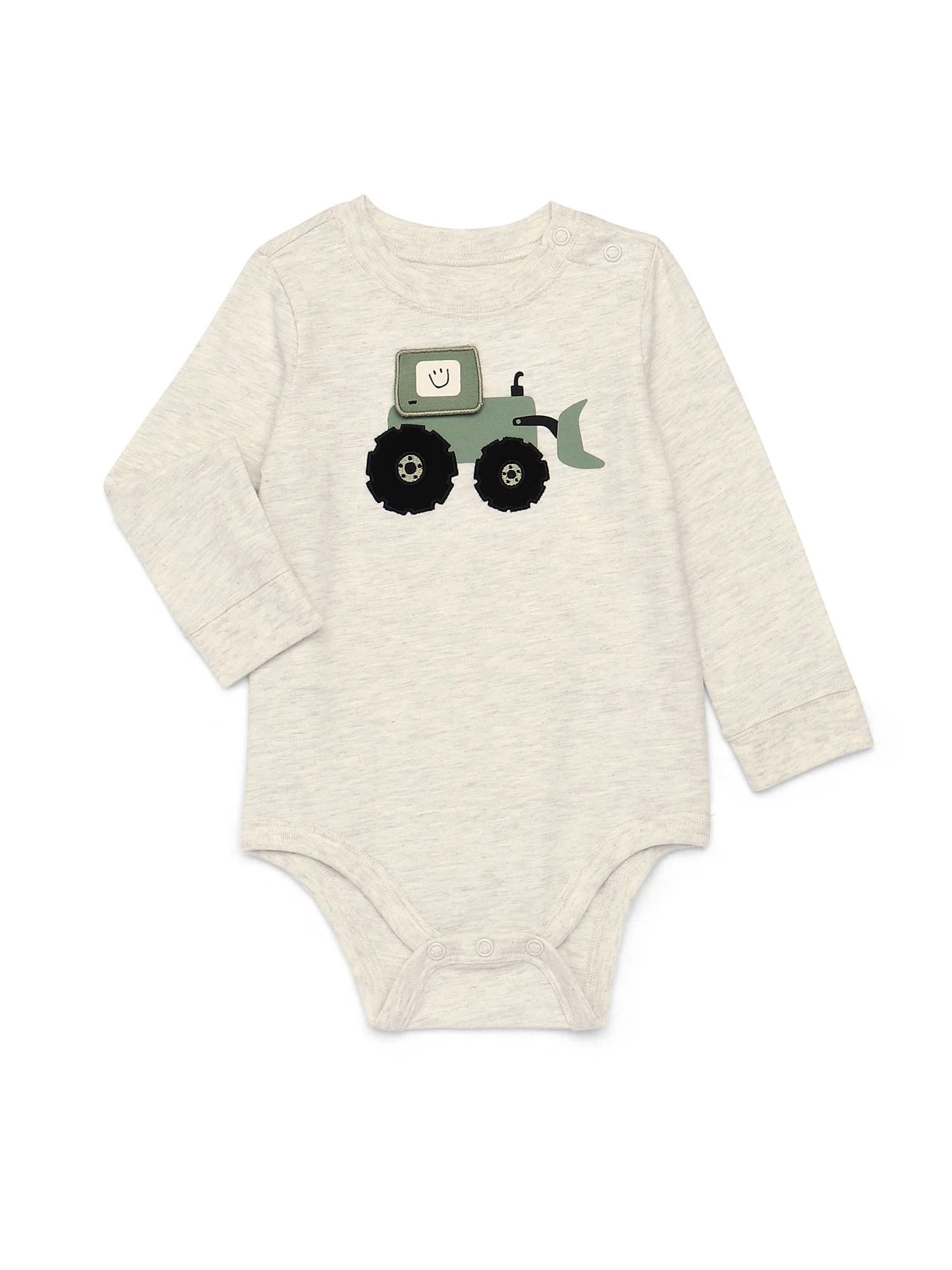 Garanimals Baby Boy Slub Graphic Bodysuit with Long Sleeves, Sizes 0M-24M - Walmart.com | Walmart (US)