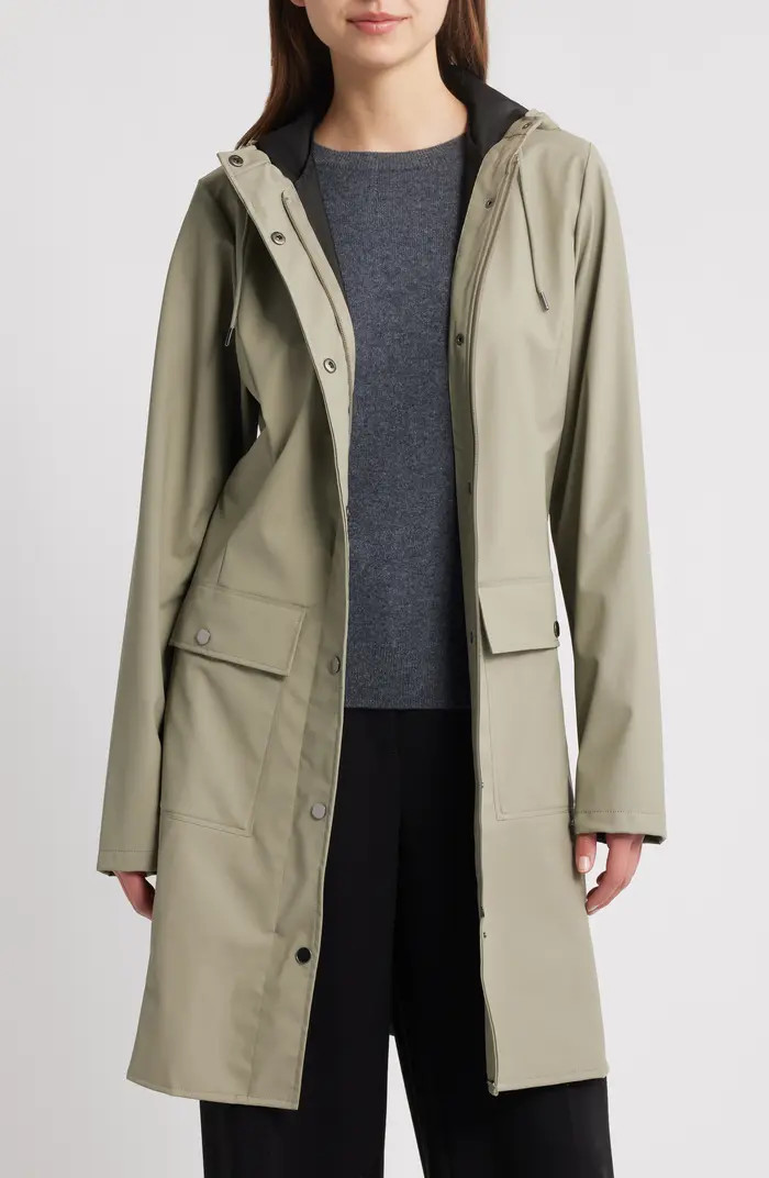 Curve Waterproof Belted Jacket | Nordstrom
