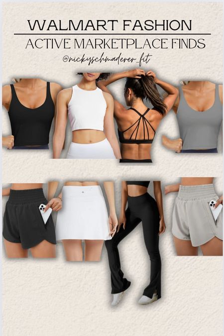 @walmartfashion marketplace active finds! I am SO impressed by these pieces and better yet the price point! Wow! I got a size small in all pieces and they came super quick 

Activewear 
Fitness
WOMENS active 
#walmartpartner
#walmartfashion


#LTKFindsUnder50 #LTKFitness #LTKActive