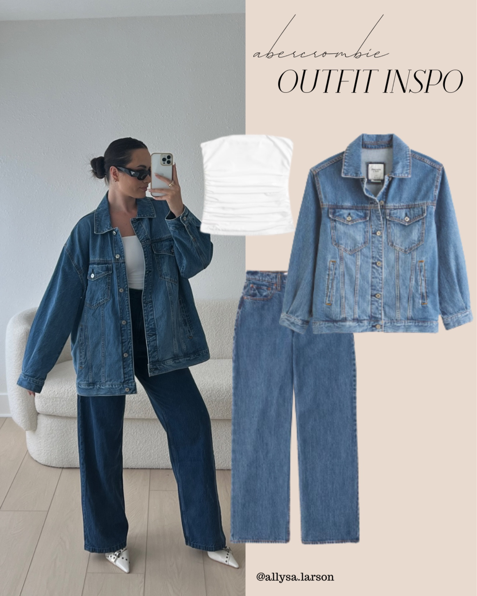 Abercrombie outfit, denim outfit, denim sale, jeans, dark wash jeans, jean jacket

#LTKStyleTip #LTKxAF #LTKSaleAlert