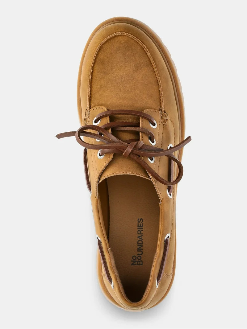 No Boundaries Women's Platform Boat Shoes | Walmart (US)