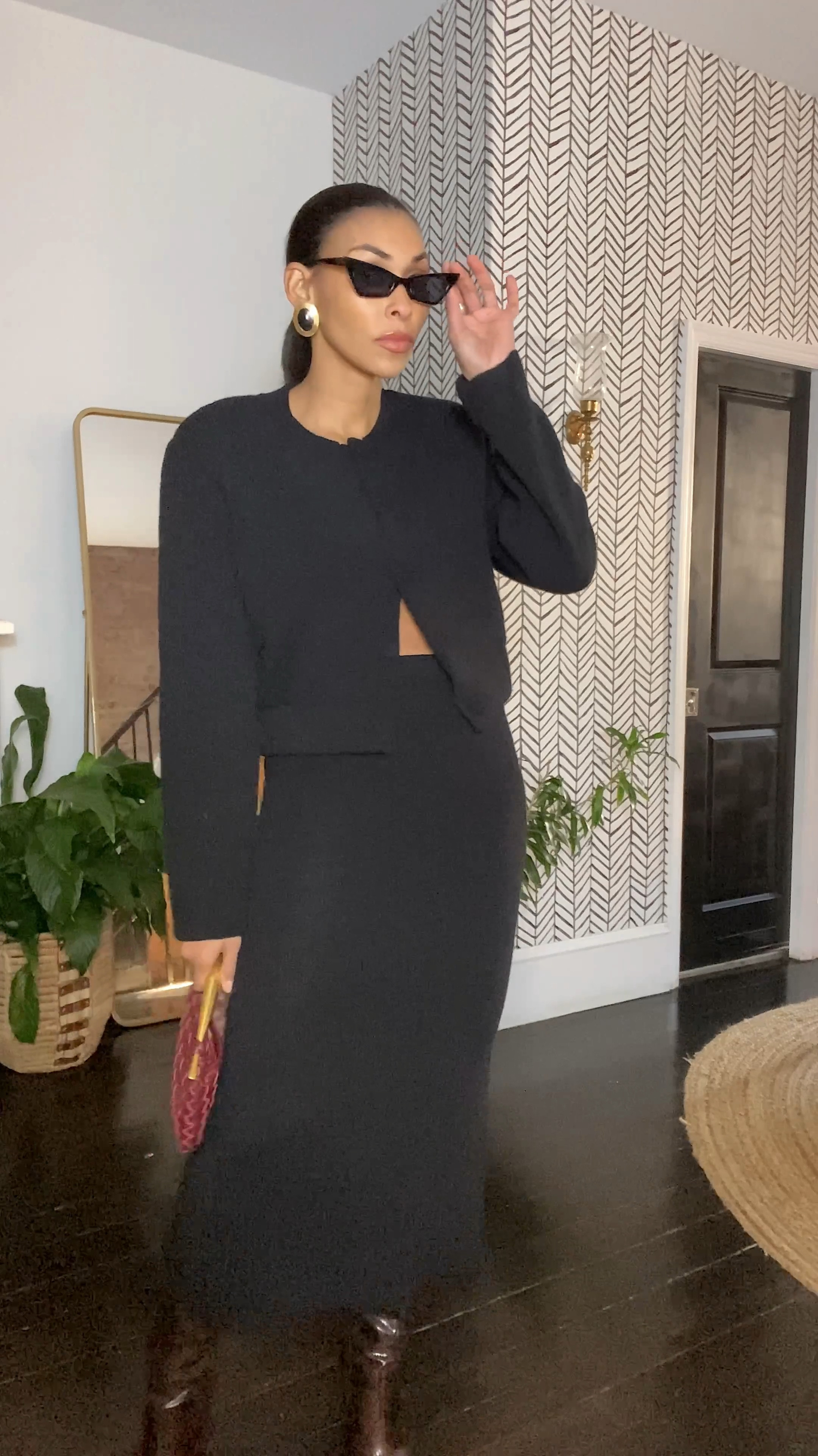 This would have been a basic sweater but the shoulder pads are making all the difference, I added a touch of vintage with my earrings and stumbled upon these animal print boots – total winter statement. Burgundy is having a moment, so I tossed in this bag. Oh, and don't forget these cat-shaped sunglasses for some boss girl vibes. Best part? This look didn't break the bank and it was pretty easy to elevate it.  Winter fashion, skirt, sweater, boots b

#LTKfindsunder100 #LTKstyletip #LTKfindsunder50