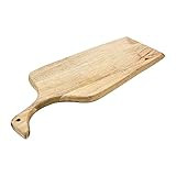 Main + Mesa Modern Mango Wood Cutting Board with Handle, Light Finish | Amazon (US)
