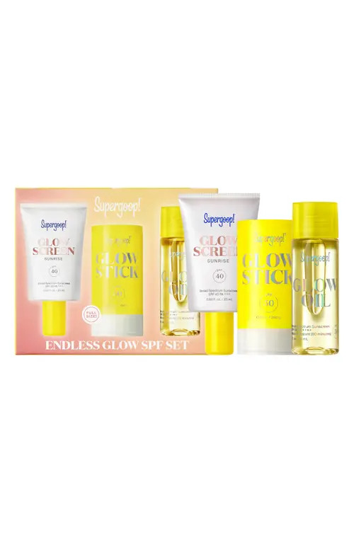 Supergoop!® Endless Glow Season Kit (Limited Edition) (Nordstrom Exclusive) $70 Value in Pink And Yellow Gradient at Nordstrom | Nordstrom