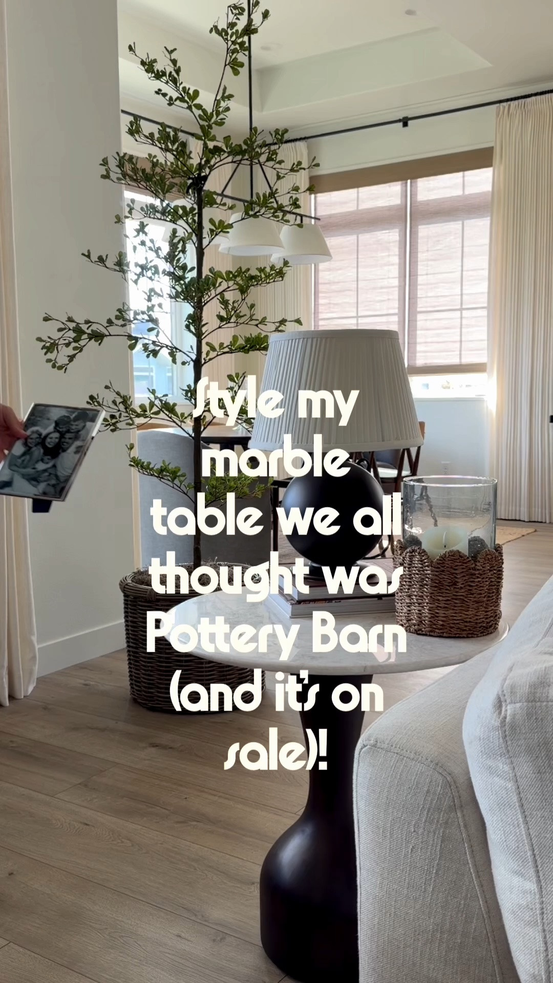 🤎 Pottery Barn who? My marble accent table is so pretty and ON SALE! Half the price of something similar from designer stores 🙌 Here’s how I styled mine. ☺️ 

#boujeeonabudget #potterybarnstyle #homestyling

#LTKHome #LTKSaleAlert