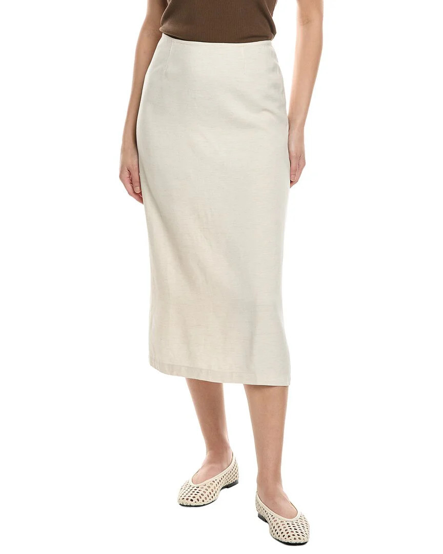 WeWoreWhat Linen-Blend Midi Skirt | Shop Simon