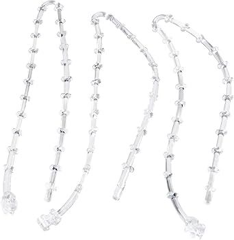 Holiday Joy - 20 Clear Tie-It-All Decoration Hangers - Secures Garlands, Lights, Decorations on Rail | Amazon (US)